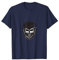 Hipster Totenkopf mit Bart Kopfhörern und Baseball Cap T-Shirt