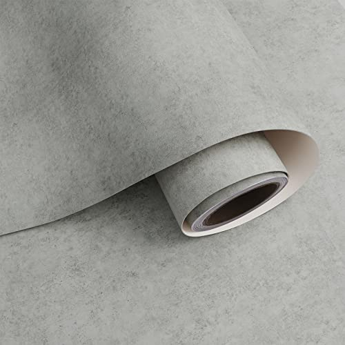 VaryPaper Tapeten Betonoptik Klebefolie Grau Wandtapete Industrial Möbelfolie Selbstklebende Folie Vintage Tapeten Wohnzimmer Muster Tapete Fototapete Beton Optik Küchentapete Abwaschbar 81cm×3m