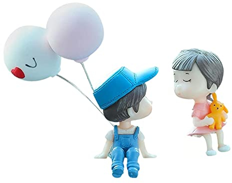 Yajimsa Paar Figur Autoinnenraum Ornament,Kuss-Paar-Puppen-Ornamente - Kiss Boy and Girl Autodekorationen, Auto-Armaturenbrett-Zubehör für Frauen-Mädchen-Geschenke