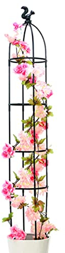 Pflanzenstützen Obelisk-Rankhilfen für Kletterpflanzen, Gurken, Tomaten, Rosen, Reben, schnell wachsende Gartenpflanzenstützen, 25,4 cm im Durchmesser, 3 Höhen