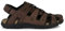 Geox Herren Uomo Strada C Sport Sandal, Dark Brown, 44 EU