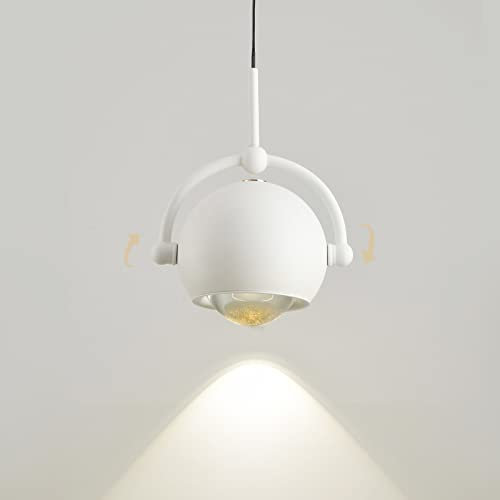 Creativo Illuminazione di sollevamento Alluminio Lampada a sospensione Camera da letto 360° Regolabile Luci pendenti Sala da pranzo Salita discesa Ferro Vetro Lampadari 7W LED 3000K Calda Luce Bianco