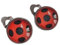 Ladybug Marienkäfer Edelstahl Ohrclips 8 mm oder 12 mm mit bequemen Polstern (12 mm Motiv)