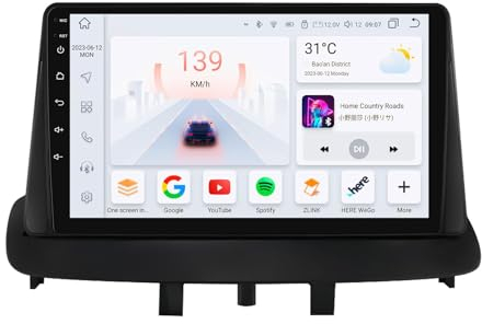 Android 13 Car Radio 9 Pulgadas Pantalla táctil 8 núcleo para Renault Megane 3 2008-2014 WiFi Radio Android Car Bluetooth 4G + 32gwifi 4G GPS RDS Am/FM cámara Trasera