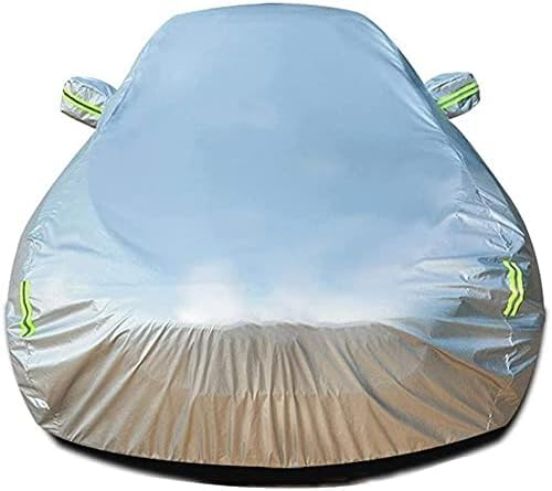 Autoplanen & Garagen für Jeep Wrangler (2007-2019), Staubdicht Vollgarage Autoabdeckung, Wasserdicht Auto Abdeckplane, Atmungsaktiv UV-Schutz Autohülle,Silver