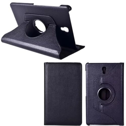 Custodia in pelle con rotazione a 360° per Samsung Galaxy Tab S 8,4 SM-T700/T705/T705C, colore: Nero