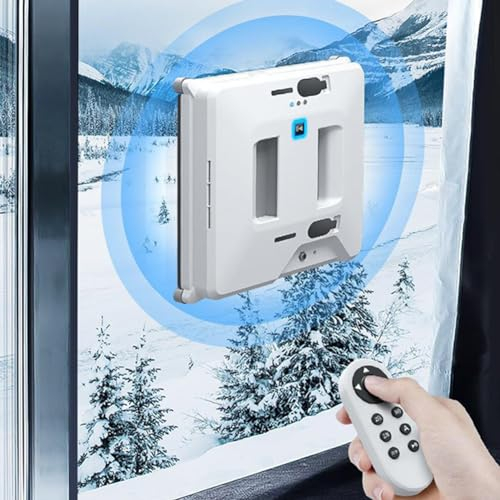 XLTEAM Electric Window Cleaning Robot, Automatic Smart Glass Cleaning Robotic with Double Water Tank, 3000Pa Strong Suction, Cleaning Speed 2min/m², for Windows, Tiles