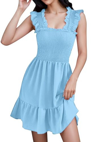 Lightning Deals Abiti Estivi Donna Economici Abito Viola Spiaggia Abiti Cerimonia Colori Pastello Vestito Lungo Donna Elegante Argento Vestiti in Lino Donna Estivi My Orders Placed