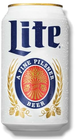 Miller Lite 24 x355ml- Kalorienreduziertes Leichtbier als amerikanisches Pils mit 4,2% Vol.- Inkl. Haus der Biere Berlin Bierdeckel