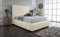 Living Comfort Bedz – Ambassador Chesterfield Bed - Plush Velvet Headboard & Footboard - Gas Lift Storage & Solid Black Board Base Option (Cream, Double - No Storage With Black Board Base)