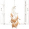 Gvblkq Crescent Moon Dream Catcher Star Dream Catcher for Car Wedding Dream Catcher Boho Ceiling Decor Feather Dream Catcher Car Dream Catcher Boho Bedroom Decor Wedding Boho Dream Catcher