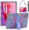 KATUMO Kinder Silikon Hülle für Lenovo Tab M11 (11 Zoll) 2024 Tablet TB330FU/331FC Schutzhülle mit Schultergurt und Stylus Pen Kinderfreundliche Bunt Cover Case für Lenovo Tablet Tab M11