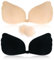 FQQF 3 Pezzi Rreggiseno Invisibile,Reggiseno Adesivo,Silicone Reggiseno Senza Spalline,Riutilizzabile Copricapezzoli,Senza Schienale Push-Up in Silicone per Le Donne (Coppa B)