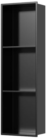 Niche De Douche Carrelée, Niche De Douche Flexible, Insert Mural En Acier Inoxydable, Coins Carrés, Niche Encastrée Pour Salle De Bain, Shampoing, Savon, Produits De Toilette, Un Étage, Trois Étages