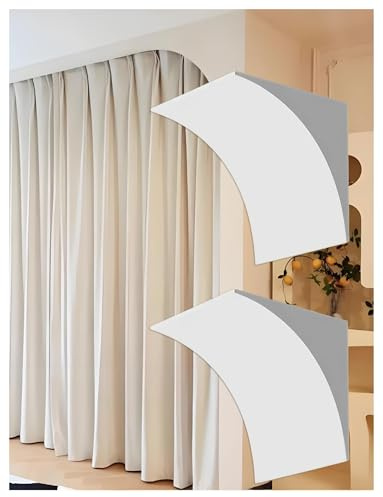 Moulure cintrée, moulure de support incurvée for encadrement de porte, kit d'arche en mousse for la rénovation de portes et fenêtres intérieures(30x30x25cm)