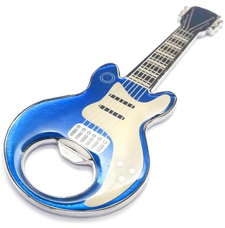Guitar Bottle Opener, Music Beer Bottle Opener Fridge Magnets, Guitar Gifts for Men, Music Lover Gift, Stainless Steel