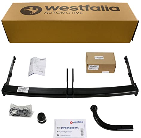 Westfalia Starre Anhängerkupplung für Skoda Fabia II Schrägheck/Combi (BJ 06/2007-05/2010) – Im Set mit 13-pol. fzg.-spez. Westfalia Elektrosatz
