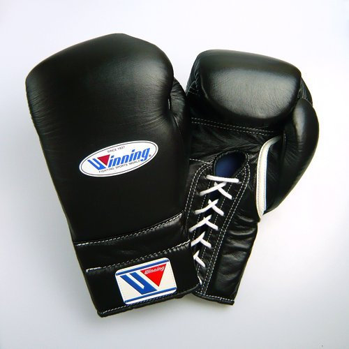 Winning Trainings-Boxhandschuhe, 473 g, Schwarz