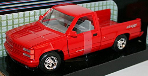 Chevrolet 1500 Pick Up 454 SS, rot, 1992, Modellauto, Fertigmodell, Motormax 1:24
