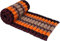 GURU SHOP Rollbare Thaimatte, Bodenmatte mit Kapokfüllung - Orange/weinrot, 4x55x180 cm, Rollbare Thaimatten & Liegematten