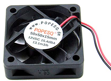 POPESQ® 1 pcs. x Ventilateur Super Silencieux 12V 50mm x 50mm x 15mm 3D Imprimante #A2539