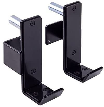 AmStaff Fitness J-Hooks Power Rack für 6,3 x 6,3 cm Tube Squat Rack Befestigung, J Cups Langhantelhalter für Power Cage, Heavy Duty 453.6 kg Kapazität, (2er-Set)