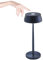 Zafferano, Sister Light Lampe, Wiederaufladbare und Kabellose Tischlampe mit Touch Control, Geeignet für den Innen- und Außenbereich, Dimmer, 2700-4000 K, Höhe 32,8 cm, Farbe Blau Eloxiert