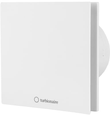 Turbionaire Arte 100 TW Con temporizador, 100mm, Para baño/cocina, Válvula de retorno, Clase de protección IPX4, Aspiration perimetral, Blanco Mate