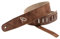 Ortega Guitars Gitarrengurt Länge Verstellbar - Akustik Gitarre / Bass, E-Gitarre, E-Bass - Suede Series - Wildleder, Cognac (OSSU-40)