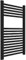 ERCOS Scaldasalviette Termoarredo Bagno Dimensioni 500x770 MM Radiatore Colore Nero Opaco , Attacchi da 1/2 Fornito Con Kit Montaggio e Kit Valvola e Detentore Termostabilizzante 1/2