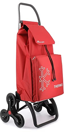 Einkaufstrolley Rolser Saquet Thermo LN 6 Räder Treppensteiger - Rot