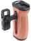 Hersmay Universal Wooden Mini Side Handle Seitengriff (1/4-20 Schrauben) für Kamerakäfig Handgriff mit Kaltschuhhalterung 1/4 & 3/8 Zoll Schraubenloch
