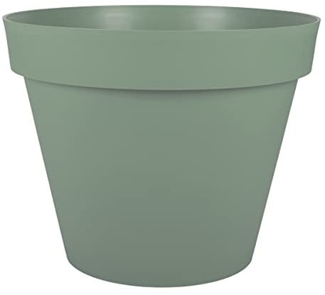 EDA - Pot de Fleur Rond Toscane Ø 60 cm - Volume 76 L - Ø 59 x H.47 cm - Vert Laurier