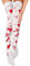 Balinco Blutige Strumpfhose Halloween Damen, Overknee Strümpfe mit Blutspritzern, Horror Leggings, Cosplay Socken Frauen, Sexy Accessoire, Karneval Kostüme Damen, Stulpen mit Blut