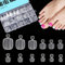 TOMICCA 240pcs Short False Toe nails, 12 Sizes Matte Acrylic Fake Toenail Tips Full Cover Artificial Toe Nails, 16mm Wide Big Toe Nails for Women Girls Nail Salon and Nail Art DIY