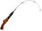 Shaddock Fishing Eisangelrute, tragbare, Ultraleicht, drehende, für Forelle, Bluegill, Panfish, Crappie, Zander