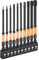 toolant Impact Hex Head Allen Wrench Drill Bit Set 10pcs (Metric), 1/4 Hex-Shank S2 Steel Hex Bits Set, CNC Machined Tips with Magnetism, 4 Long with Storage Box