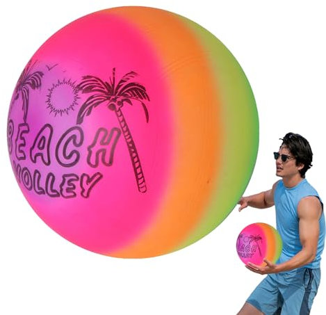 Qumiuu Pelota de Juegos arcoíris,Bola arcoíris, Pelota Hinchable, Juegos inflables para niños, Juguetes para Nadar, Pelota Inflable subacuática, Pelota de Fiesta EN LA Pisc, Accesorios para Piscina