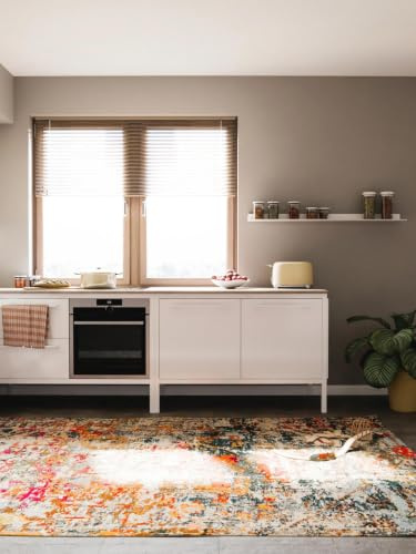 benuta Nest Vintage Teppich Casa - Mehrfarbig 200x290 cm - Teppich für Wohnzimmer, Schlafzimmer und Flur - Pflegeleicht - Fußbodenheizung Geeignet