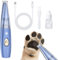 LOFICOPER Tondeuse pour chien avec aspiration puissante des poils, faible bruit, lame élargie, tondeuse de toilettage sans fil, rasoir pour chiens et chats, kit de toilettage pour chiens, oreilles,