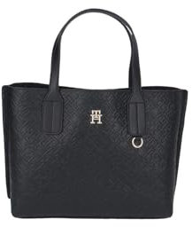 Tommy Hilfiger Distinct small tote mono AW0AW16473BDS001 Umhängetasche in schwarz