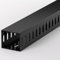94.5in(6X L15.7in) Professional Server Rack Cable Management Raceway, H1.4 x W1.6in Cable Raceway Kit, Electrically Safe PVC Open Slot Wire Raceway for Under Desk/Computer/Network Cords, Black
