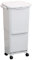 TOTEBOX 45L Dry and Wet Separation Trash Can, 2-Tier Vertical Recycling Bins for Kitchen, Three Compartment Food Waste Bins on Wheels