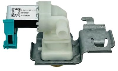 Elettrovalvola ingresso acqua elettrica for lavatrice, compatibile con Whirlpool, W10158389 Accessori lavatrice