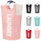 Caroeas 90L Collapsible Laundry Basket, Waterproof Laundry Bag (8 Colors) for Baby, Large Washing Basket with Padded Handles Stands Up Well for Easy Storage, Pink