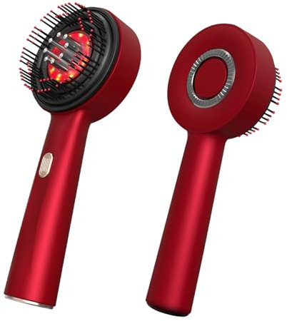 Kopfhaut Massagebürste Elektrisch Kopfmassagegerät mit Rotlicht Serum-Flüssigkeitskabine Haaröl Applikator IPX7 wasserdicht handliches Kopfmassage für Entspannung