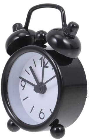 TOYANDONA Miniaturuhr für Puppenhaus aus Metall in Schwarz Realistische Kleiner Haus Deko für Selbstgemacht und Kleine Wohnraumgestaltung