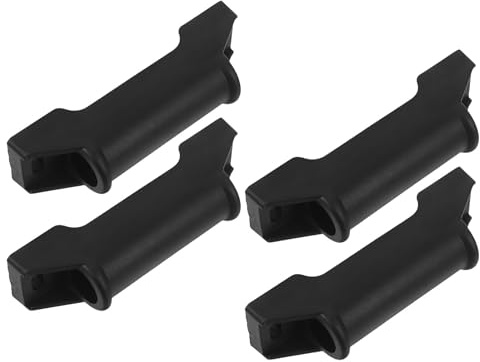ABOOFAN Lot de 4 Repose-Pieds Coulissants Ergonomiques pour Chaise de Bureau et Fauteuil Gamer, Patins de Pédales Remplaçables Bords Lisses