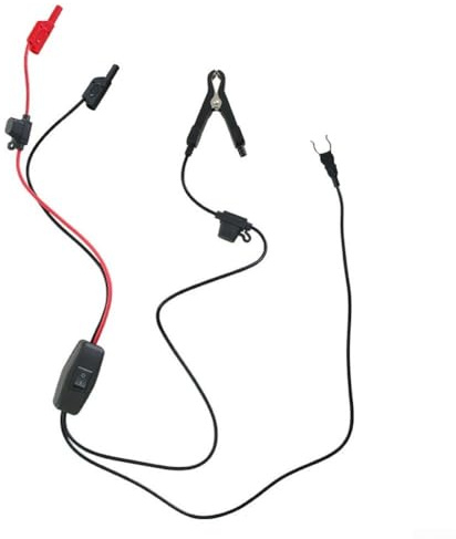 12 V Auto-Parasitenstromprüfer zur Erkennung des Batterieentladens mit kontinuierlicher Stromversorgung und austauschbaren 10-A-Sicherungen plus U-förmige Klemmen für sichere Befestigung an Klemmen