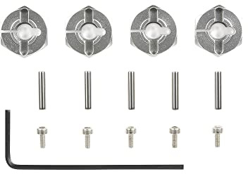 TAMIYA OP-569 300053569 - CR-01 Aluminium Radmitnehmer Klemm-Version, 6 mm, 4 Stück